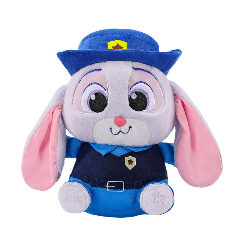 Plush Judy Rabbit Stuffed Toy Soft Police Character Doll For Kids Gift 