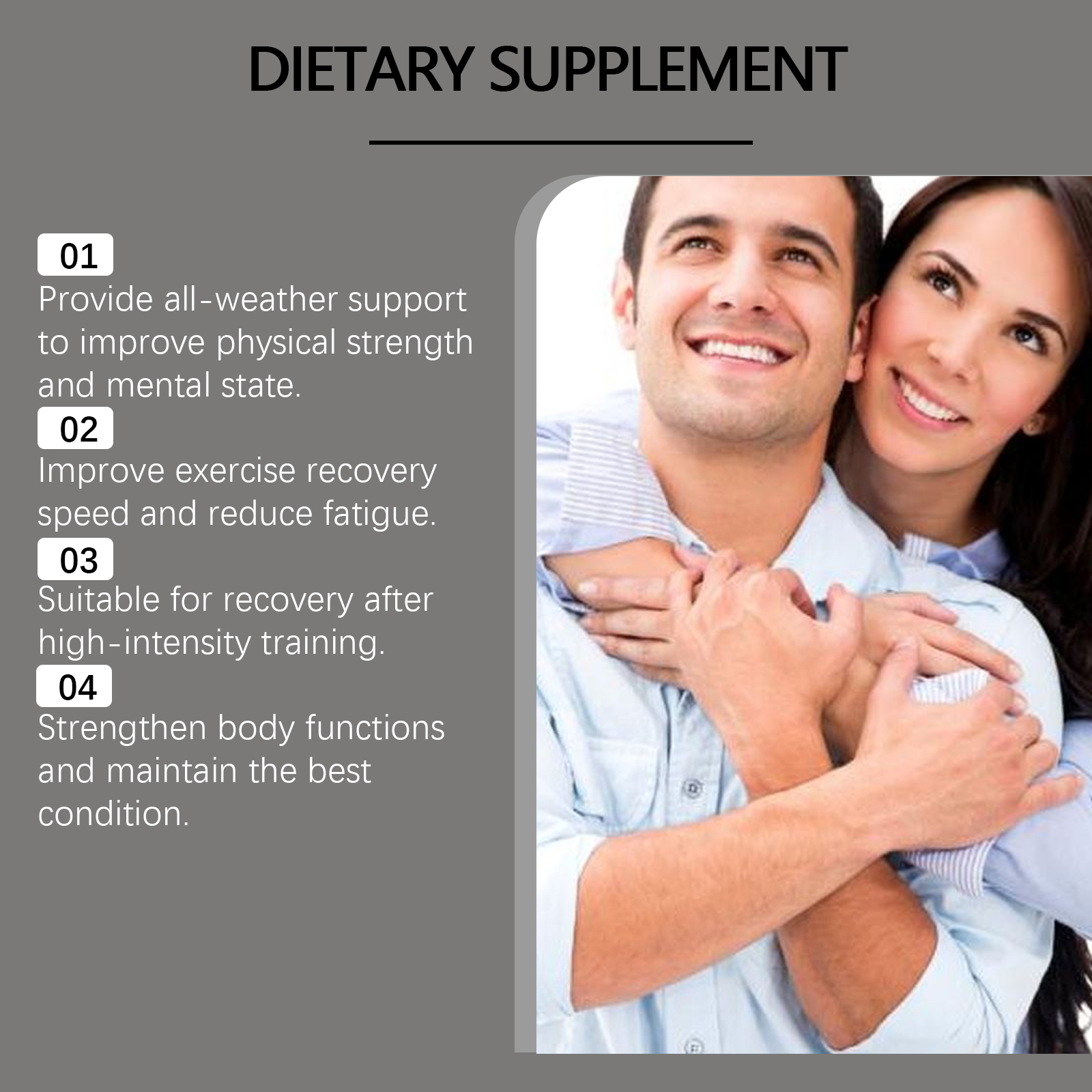 Men Wellness Supplement Capsules Herbal Extract Daily Nutrition Muscle Support For Active Lifestyle 60 Capsules
