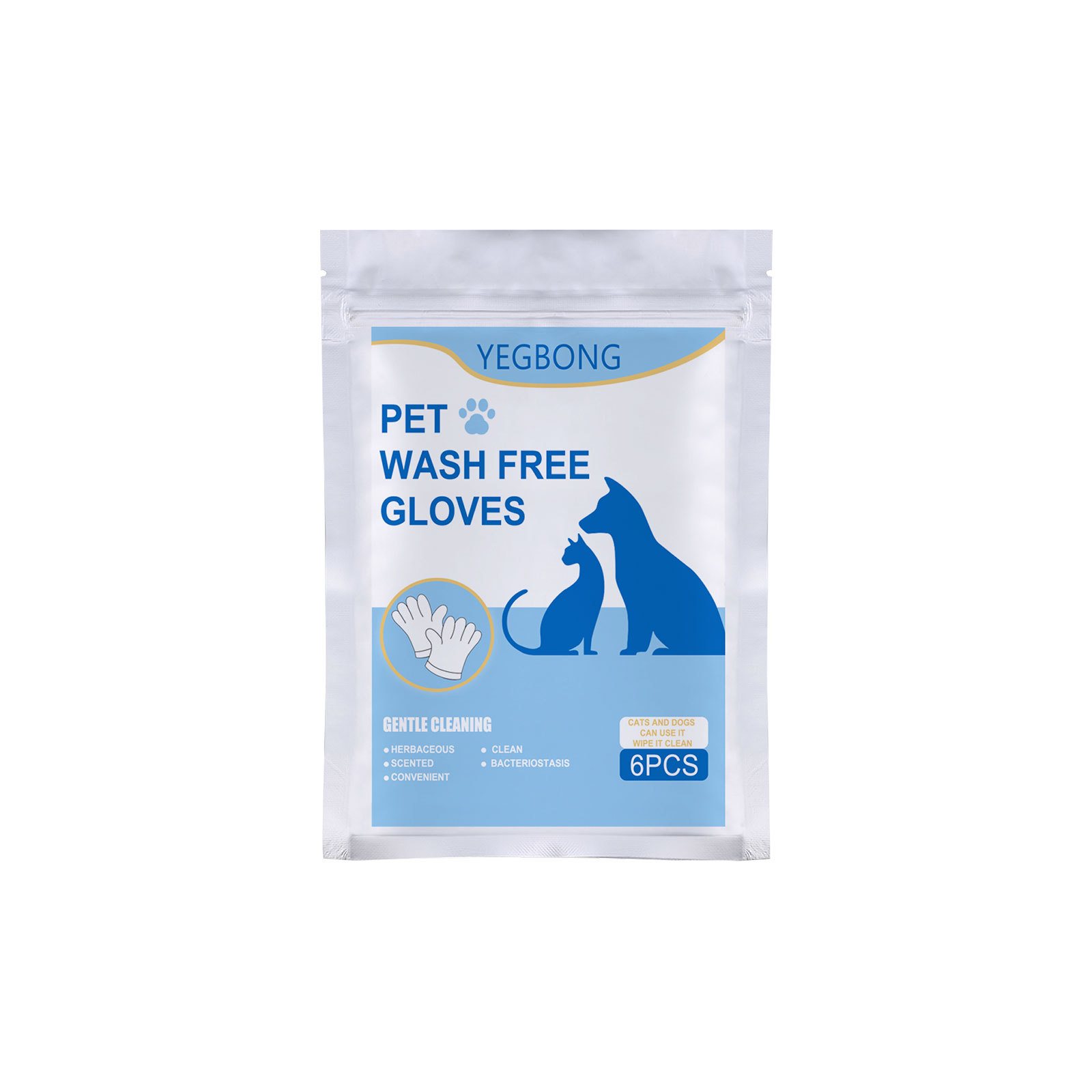 Pet Grooming Wipes Gloves Non Woven Hands Free Cleaning Mitts For Cats Dogs Fur And Skin Hygiene Daily Care