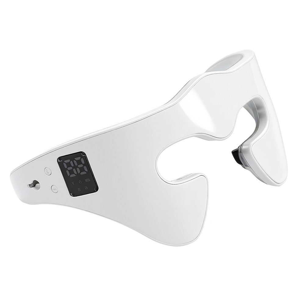 7 Colors Microcurrent Massager Eye Lifting Massage Beauty Device Under Eye Massager for Eyes Bag Puffiness Remover Anti-Age Eye Care Device LED Photon Eye Mask