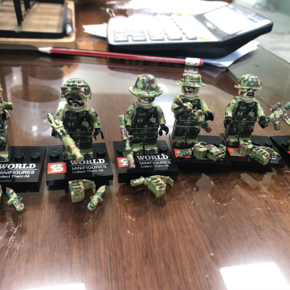 6PCS Falcon Commandos Armed Building Block Minifigures Toys Fit Lego