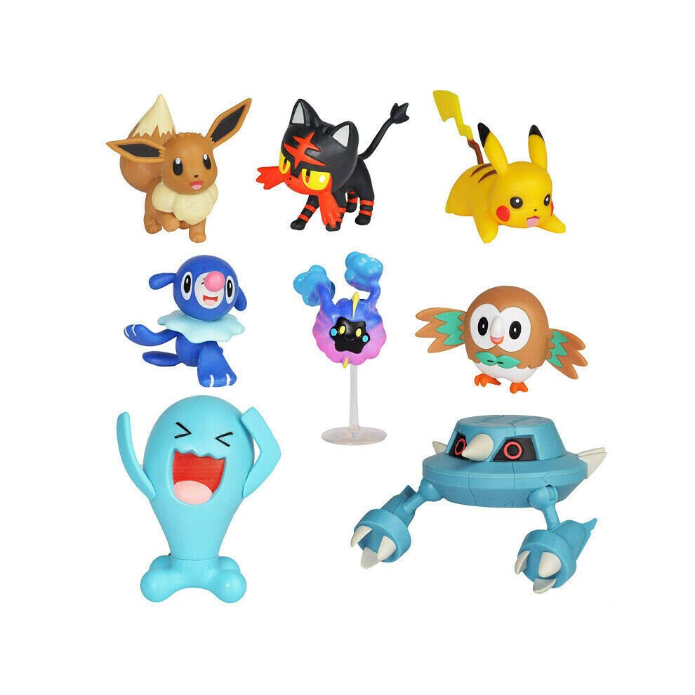 Elf Poku00e9mon Battle Figure 8-Pack - Perfect for Any Trainer