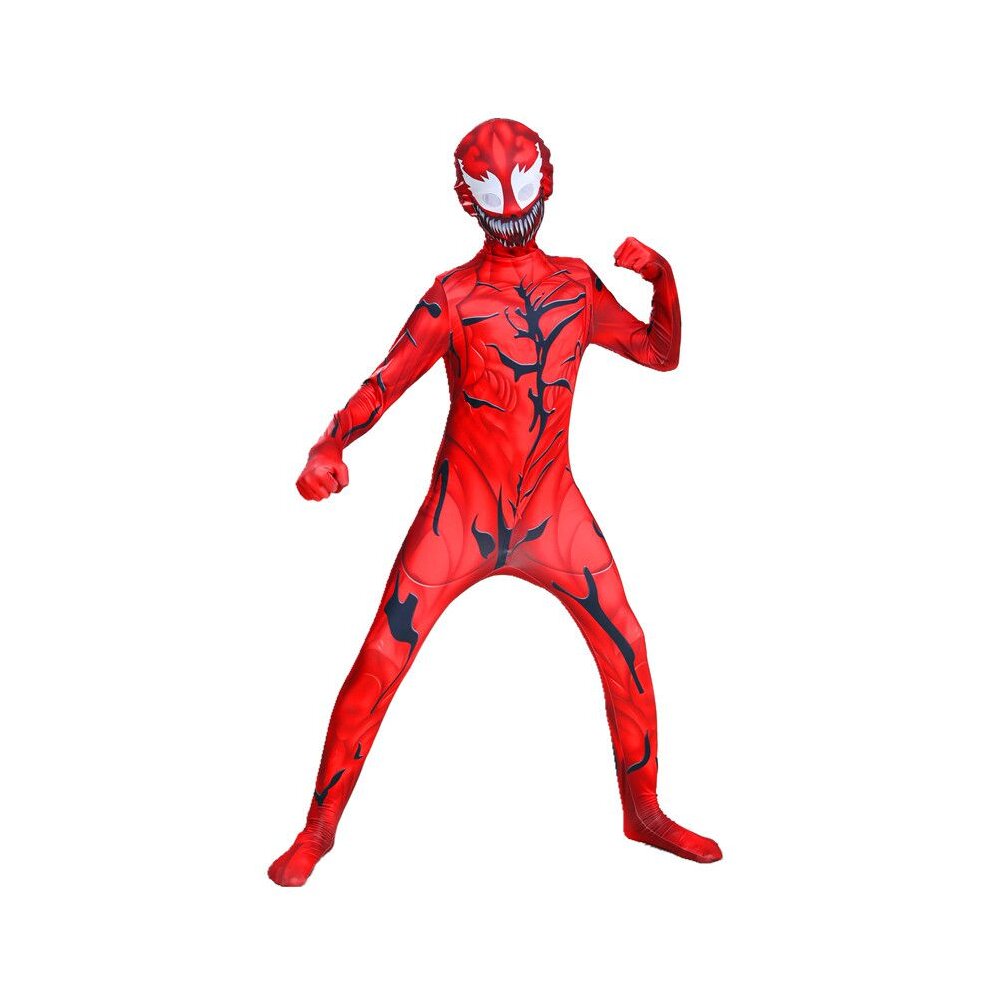 (size 130) Venom Let There Be Carnage Jumpsuit Cletus Kasady Cosplay Adult Kids Halloween