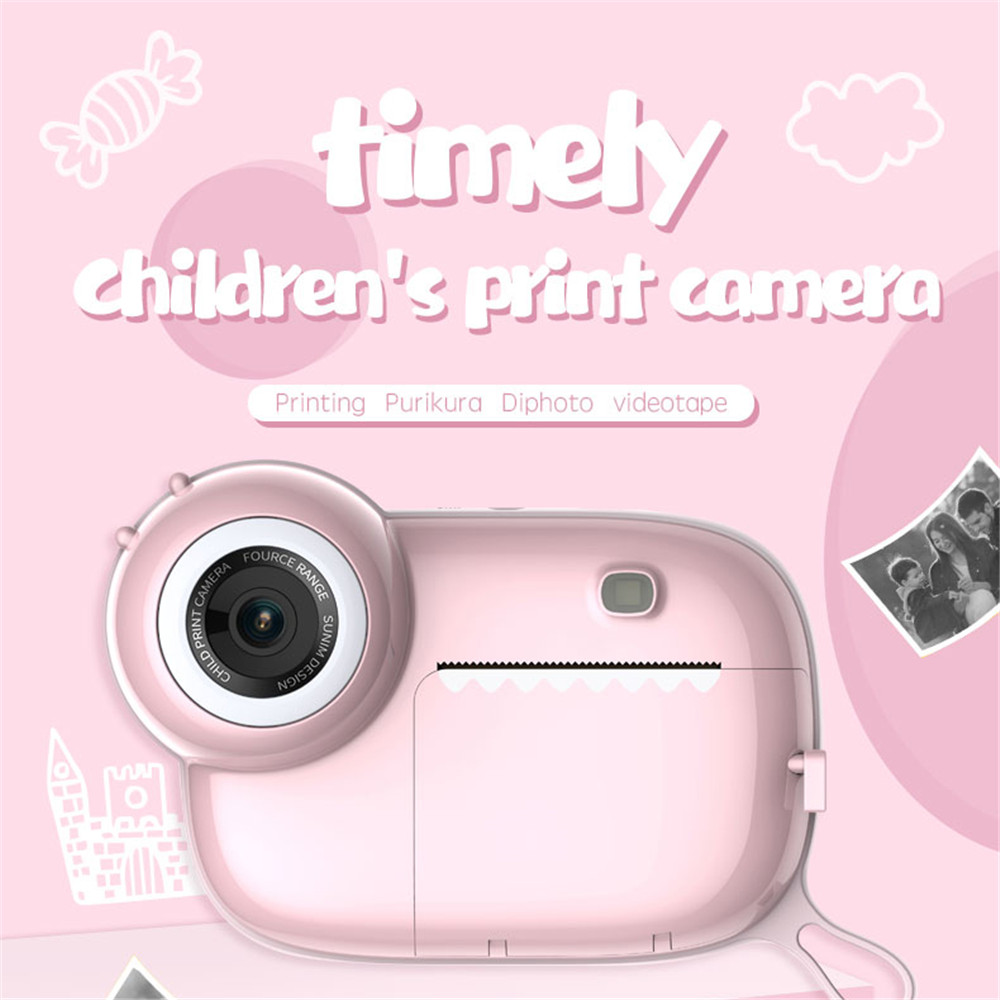(Blue) Instant Print Camera for Kids Digital Camera Photo Video Camera Child Toy Camcorder Recorder for Girls 3 Inch Screen 1080P HD with 32GB TF Card