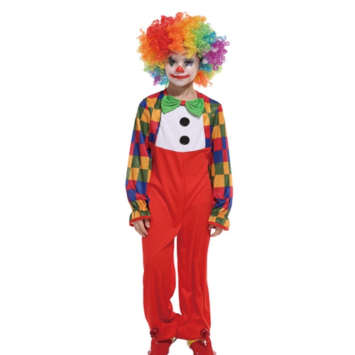 Kids Circus Clown Fancy Dress Costume Carnival Fancy Dress