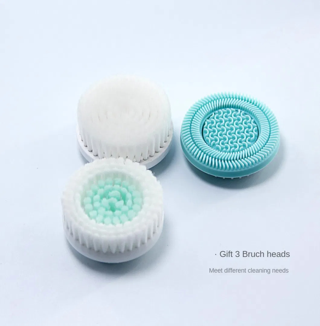 Ultrasonic Face Cleanser Facial Silicone Cleansing Brush Electric Cleansing Tool Face Massager