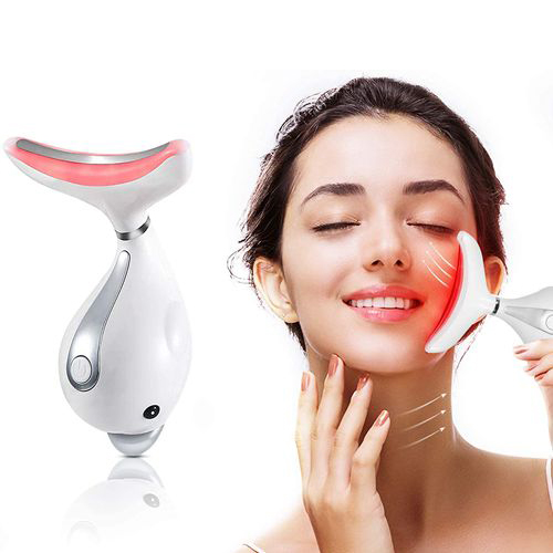 Face Massager Anti Aging Neck Eye Massager Anti Wrinkles Facial Device Micro-Current Neck Protector for Skin Tightening Lifting High Frequency