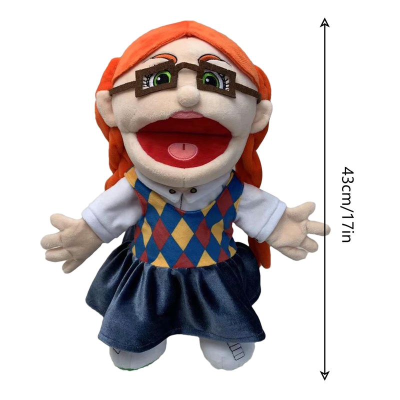(Style 1) Christmas Gift Jeffy Puppet Jeffys Magical Adventure- Cute Hand Puppet Plush Doll - Jeffy Puppet Soft Plush Toy Hand Puppet - Jeffy Mom Dad Classmate Penelope Puppet Plush Toy - Jeffy Family Puppets For Kids Role Play Family Members