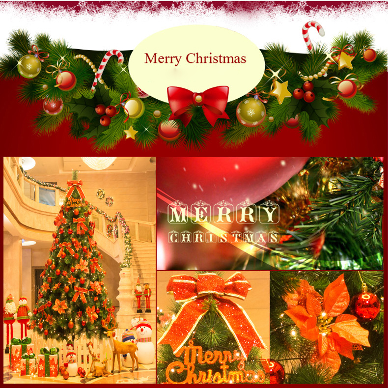 (Gold with Light) 9FT Pre Lit Christmas Garland LED Lights Wreath Xmas Decorations Ornaments Christmas Balls Wreath Christmas Wreaths Garlands and Plants