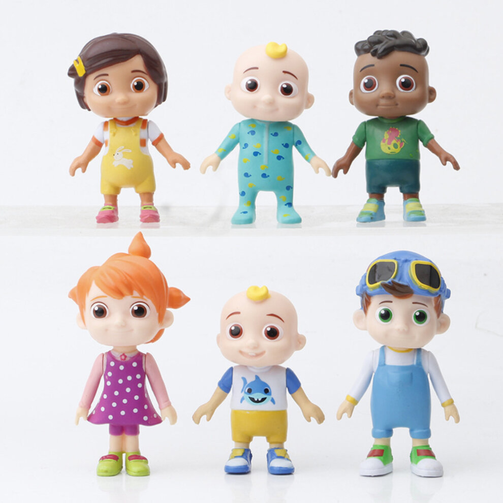 6PCS Cocomelon JJs Friends Action Figures Toy Kids Gift