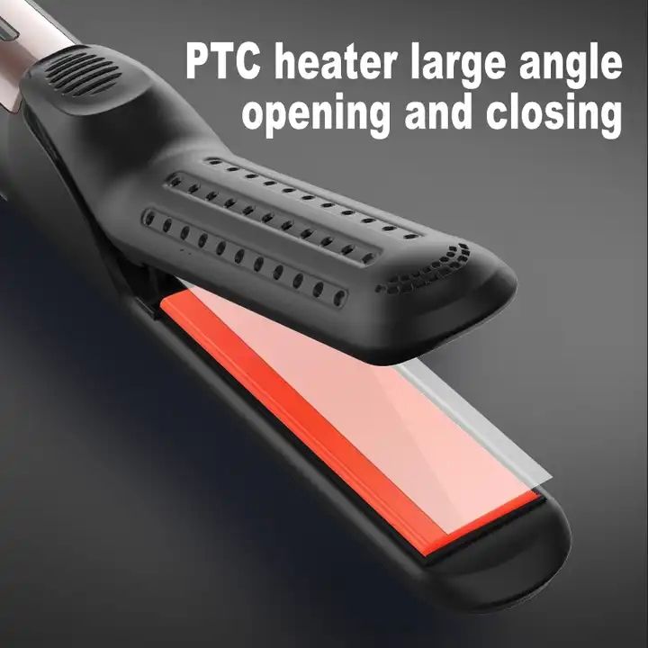 Hair Straighteners for Women Hair Curler Ceramic Plates Flat Iron Straightening Styling Tool for Long Short Thick Hair Adjustable Temperature LCD Display