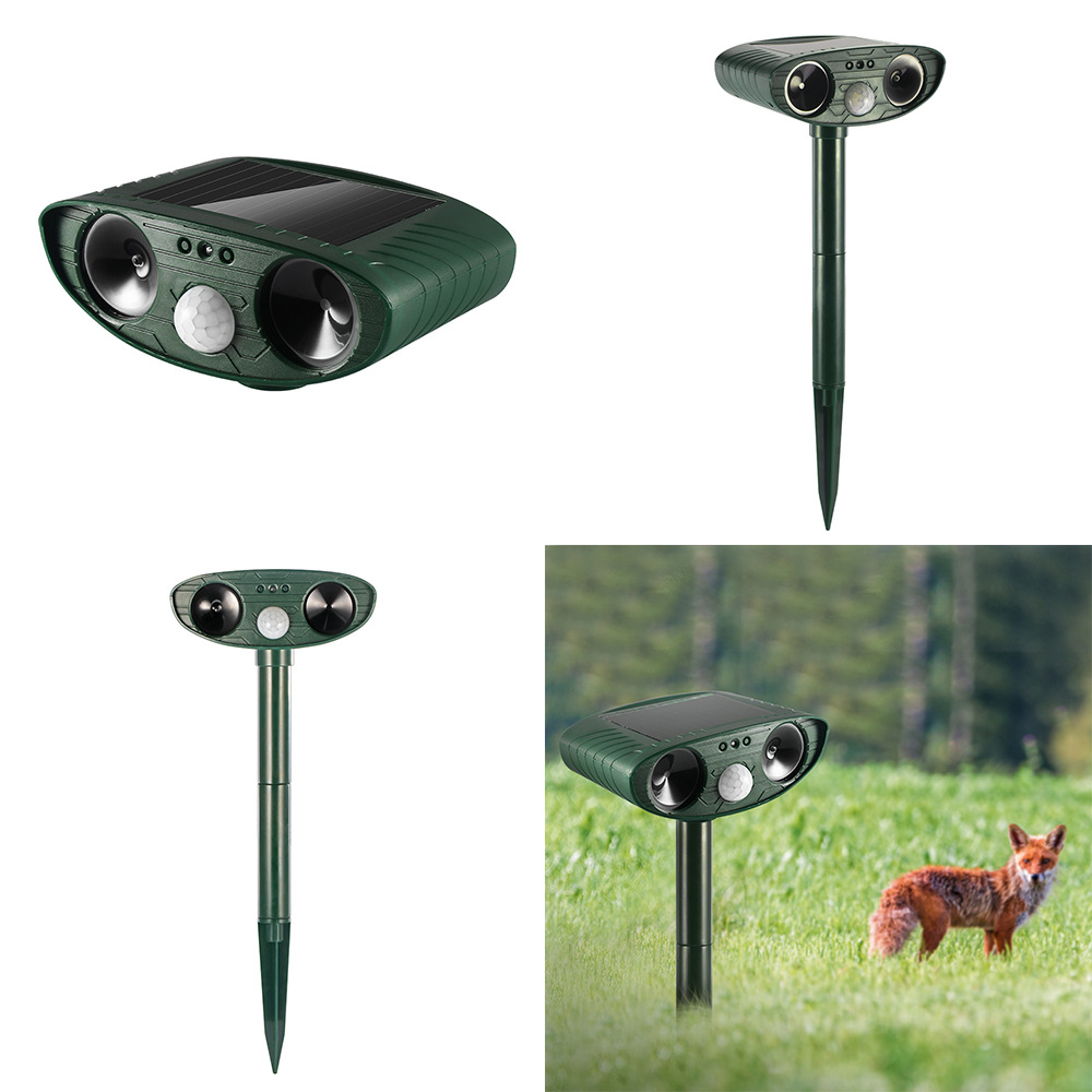 Cat Scarer Solar Powered Waterproof Cat Repellent Fox Repellent Garden Ultrasonic Pet Deterrents Solar Animal Repeller Outdoor with Motion