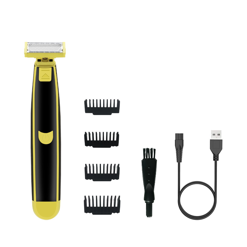 Portable Waterproof Mens Shaver USB Chargeable Razor for Wet and Dry Grooming