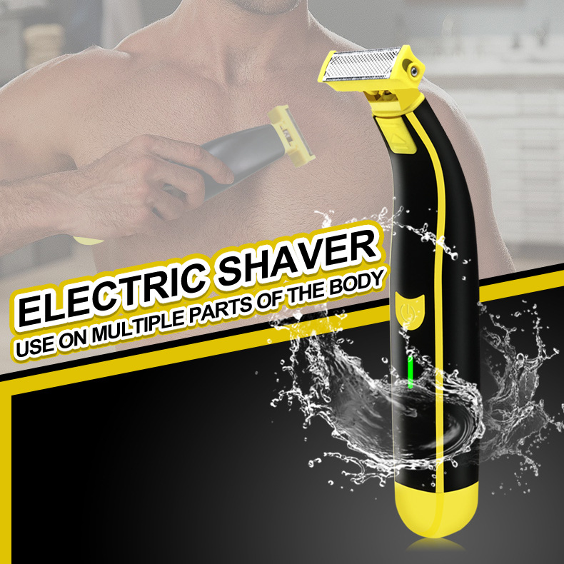 Portable Waterproof Mens Shaver USB Chargeable Razor for Wet and Dry Grooming