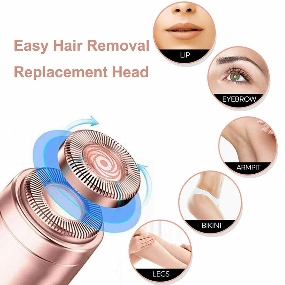4Pcs Flawless Hair Remover Replacement Heads Blade Finishing Touch Epilator