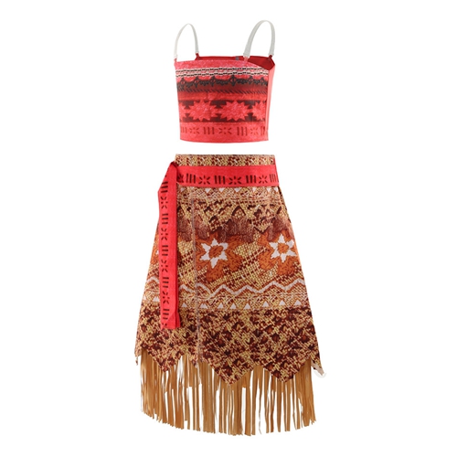 Halloween Dress Up Party Moana Costume Little Girl Summer Princess Fancy Dress Child Adventure Outfit Book Week Carnival Christmas Costume