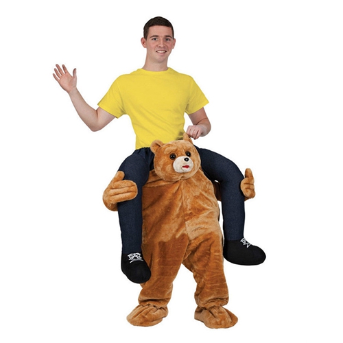 Halloween Costume Adults Mens Funny Ride On Mascot Costume Back Funny Animal Pants Fake Leg for Oktober Carnival Bonfire Halloween Christmas Party