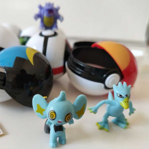12Pcs Pokemon Pikachu Ball Set Pokeball Figures Kids Toys For Children Festival Birthday