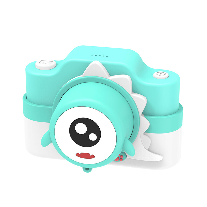 (Blue) Cute Mini Childrens Digital Camera HD Video Small SLR Front And Back HD 3200W Dual Camera Cartoon Mini Toy Gift Printer 32GB