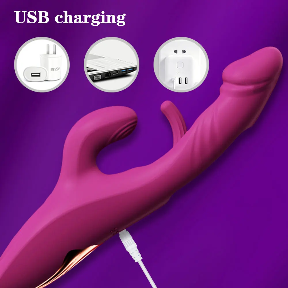 Rabbit Vibrator Tapping Flapping Vagina Vibrator for Women G Spot Vagina Stimulator Massager Female Masturbator Sex Toy Sexy Ethical Toys