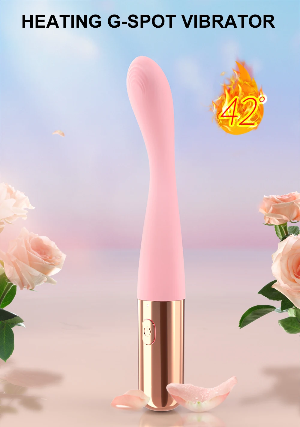 Beginner G Spot Vibrator for Women Mini Massager Heating Vibrator Finger Shaped Vibes Nipple Clitoris Stimulator Orgasm Sex Toys for Adult Female