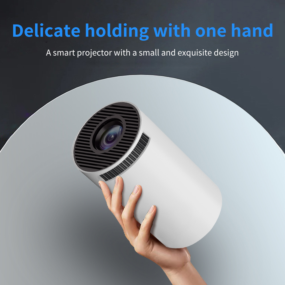 Wifi Projector Mini Gaming Projector with 2 Wireless Controllers 4K Android Bluetooth Mini Projectors Smart Portable Home Theater for Outdoor