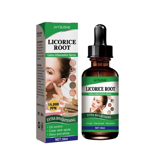 Pore Shrinking Facial Serum Licorice Root Extract Essential Oil Reduces Acne Wrinkle Essence Control Blackhead Desalinate Stain Remove Liquid Face Care 30ml