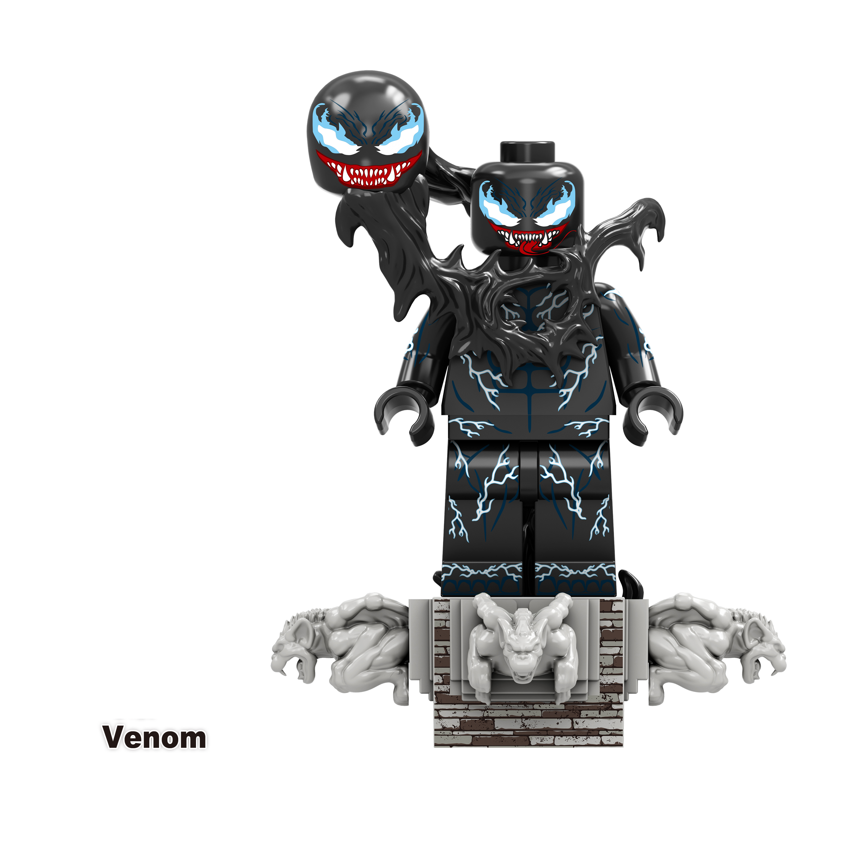 8PCS Avengers Venom Eddie Brock Mini Figure Super Hero Building Blocks Minifigures Set Kids Toys Fit Lego