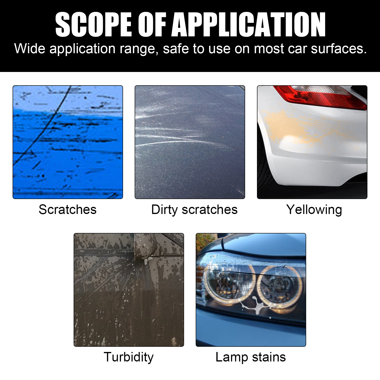 Car Scratch Remover Paint Care Tools Auto Swirl Remover Scratches Repair Polishing Auto Body Grinding Compound Anti Scratch Wax