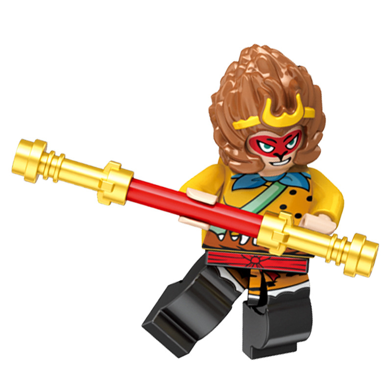 Mini Figures Journey to the West Cartoon Character Set Building Blocks Toys Gift for Kids Party Bag Fillers Party Supplies Collectible Series