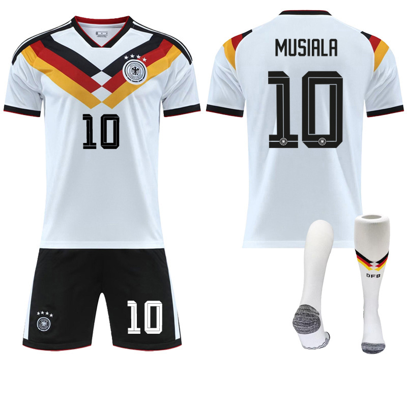 (22) Football Kits for Kids Adult Soccer Shirt with No.10 Musiala 2026 World Cup