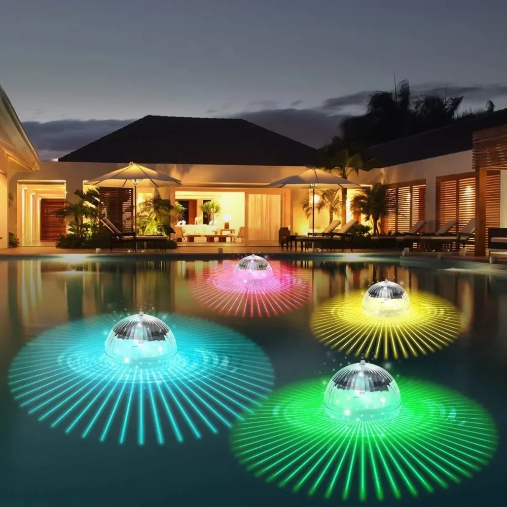  Christmas Solar Floating Light Swimming Pool Waterproof LED Solar Power Multi Color Changing Water Drift Lamp for Fish Tank Pond