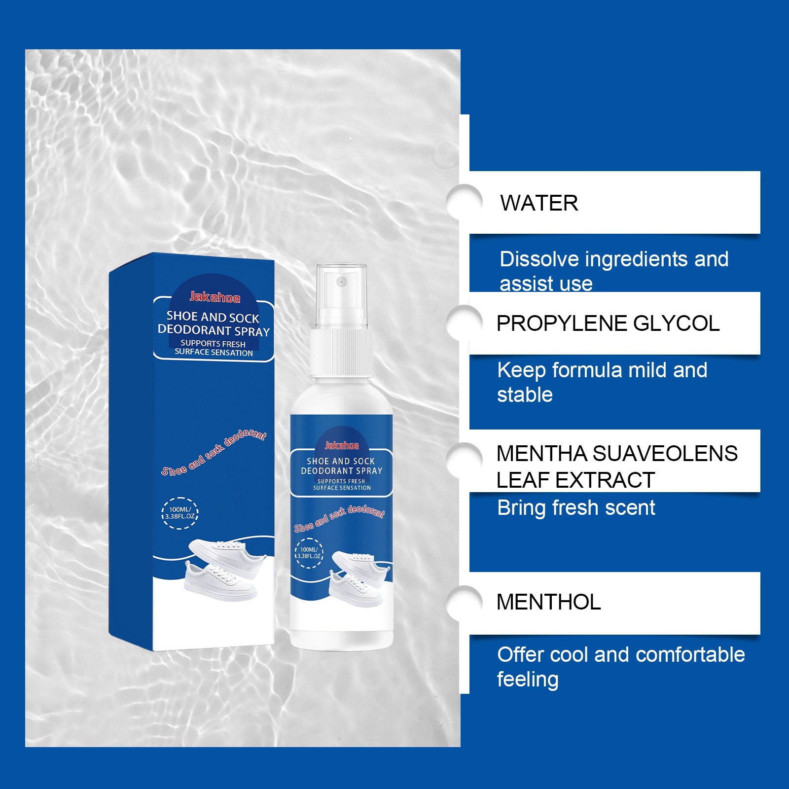 Shoe And Sock Deodorizing Spray For Odor Removal Freshness And Summer Foot Care