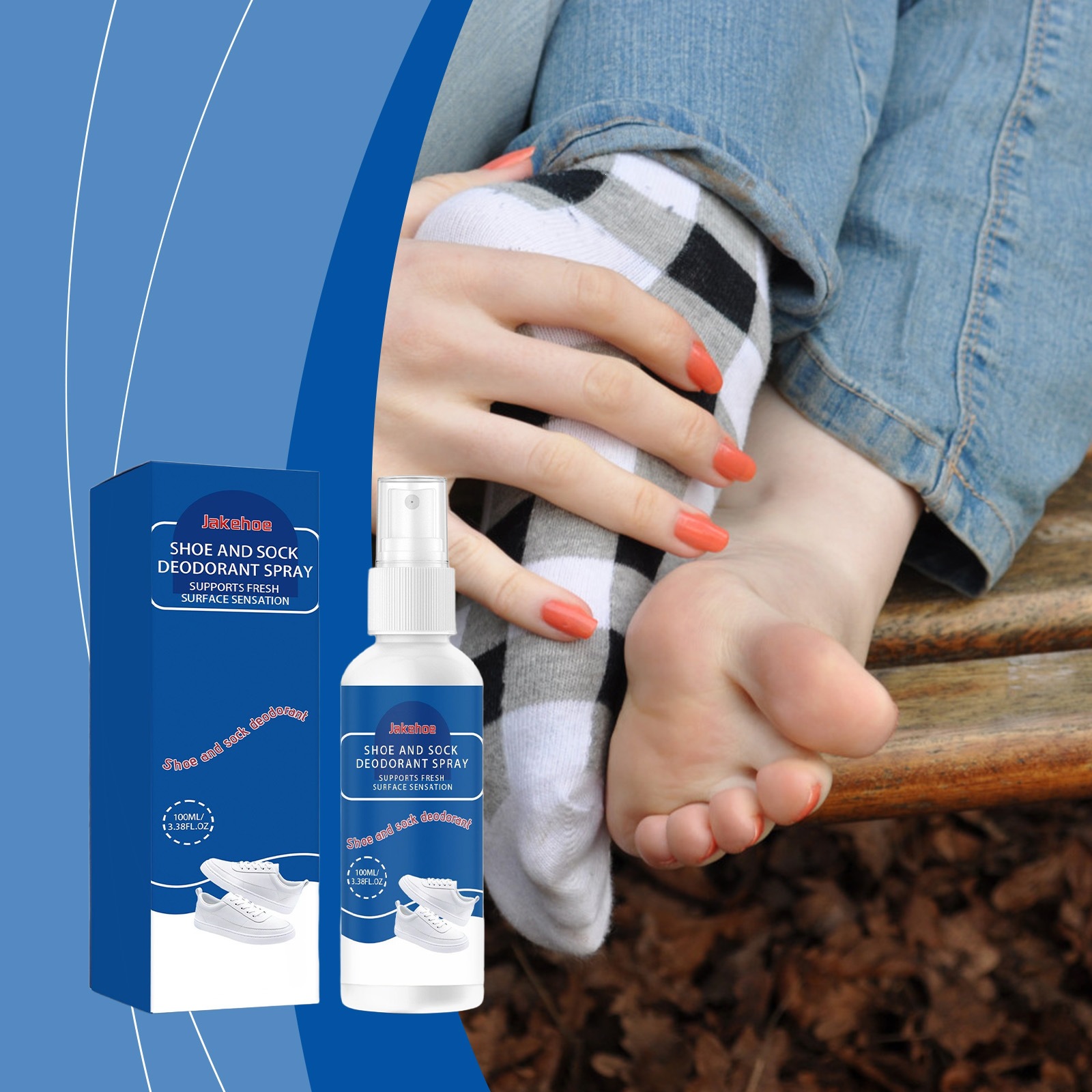 Shoe And Sock Deodorizing Spray For Odor Removal Freshness And Summer Foot Care
