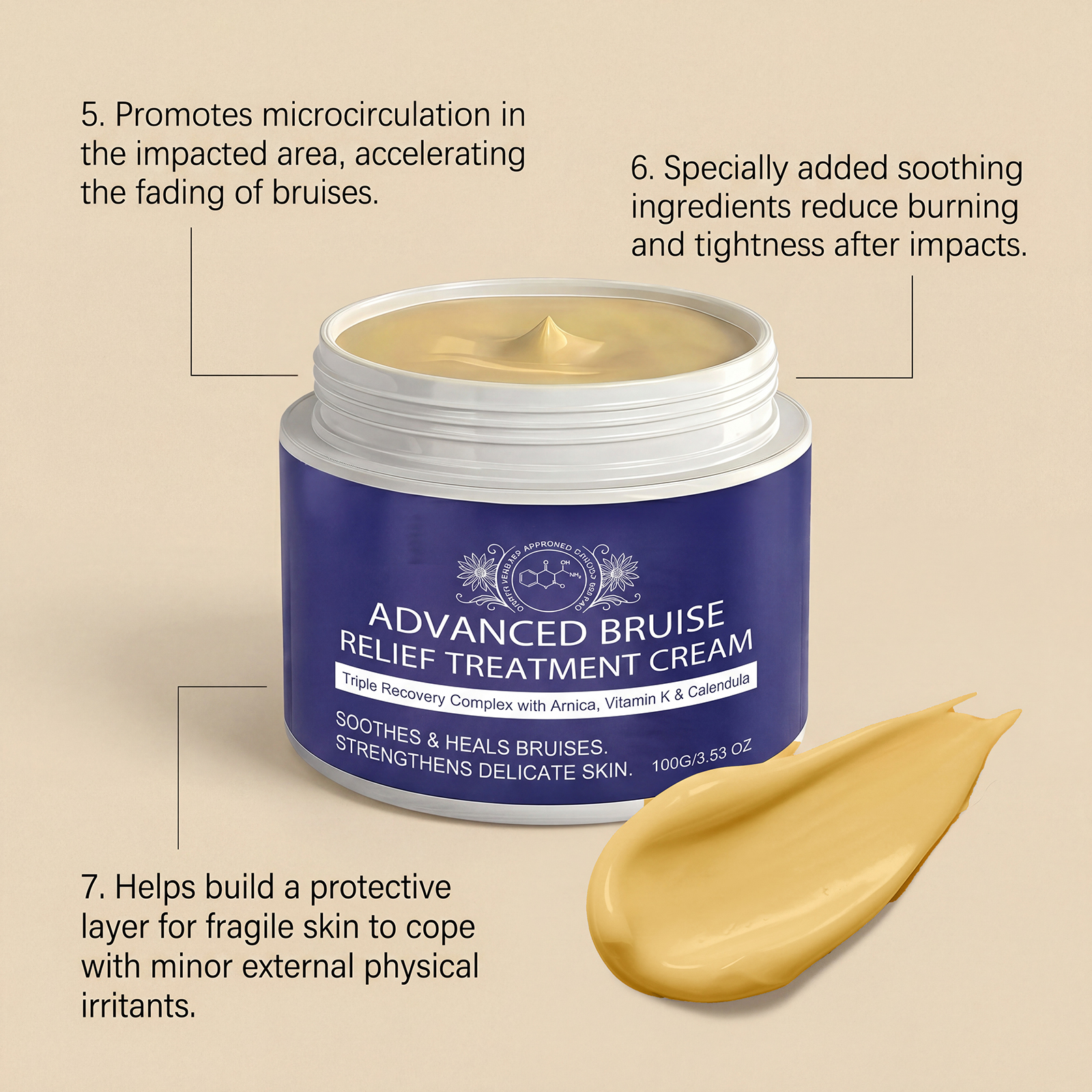 Skin Care Ointment Mild Ingredient Moisturizing Hydrating Comfortable Smearing Body Skin Daily Massage Gentle Maintenance