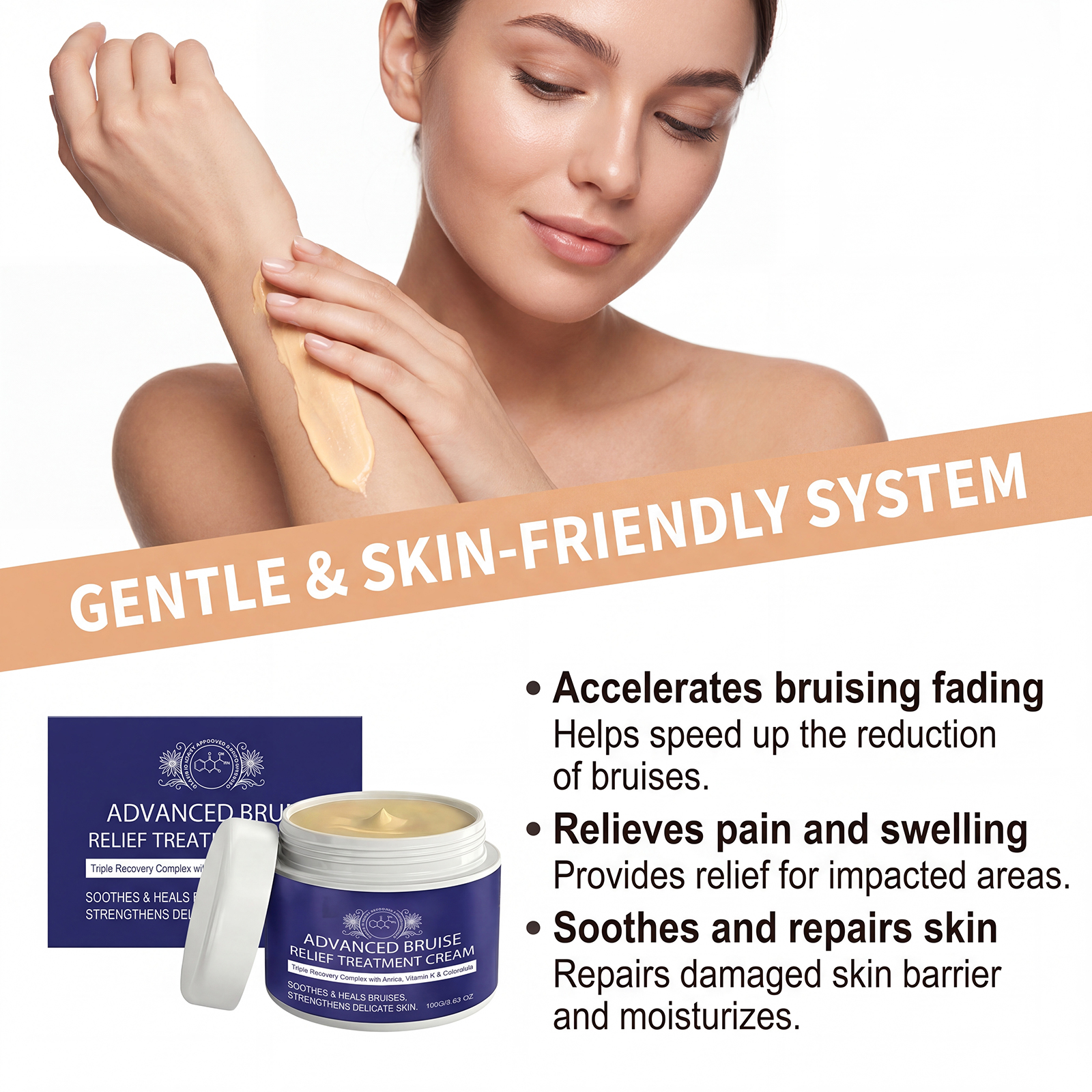 Skin Care Ointment Mild Ingredient Moisturizing Hydrating Comfortable Smearing Body Skin Daily Massage Gentle Maintenance