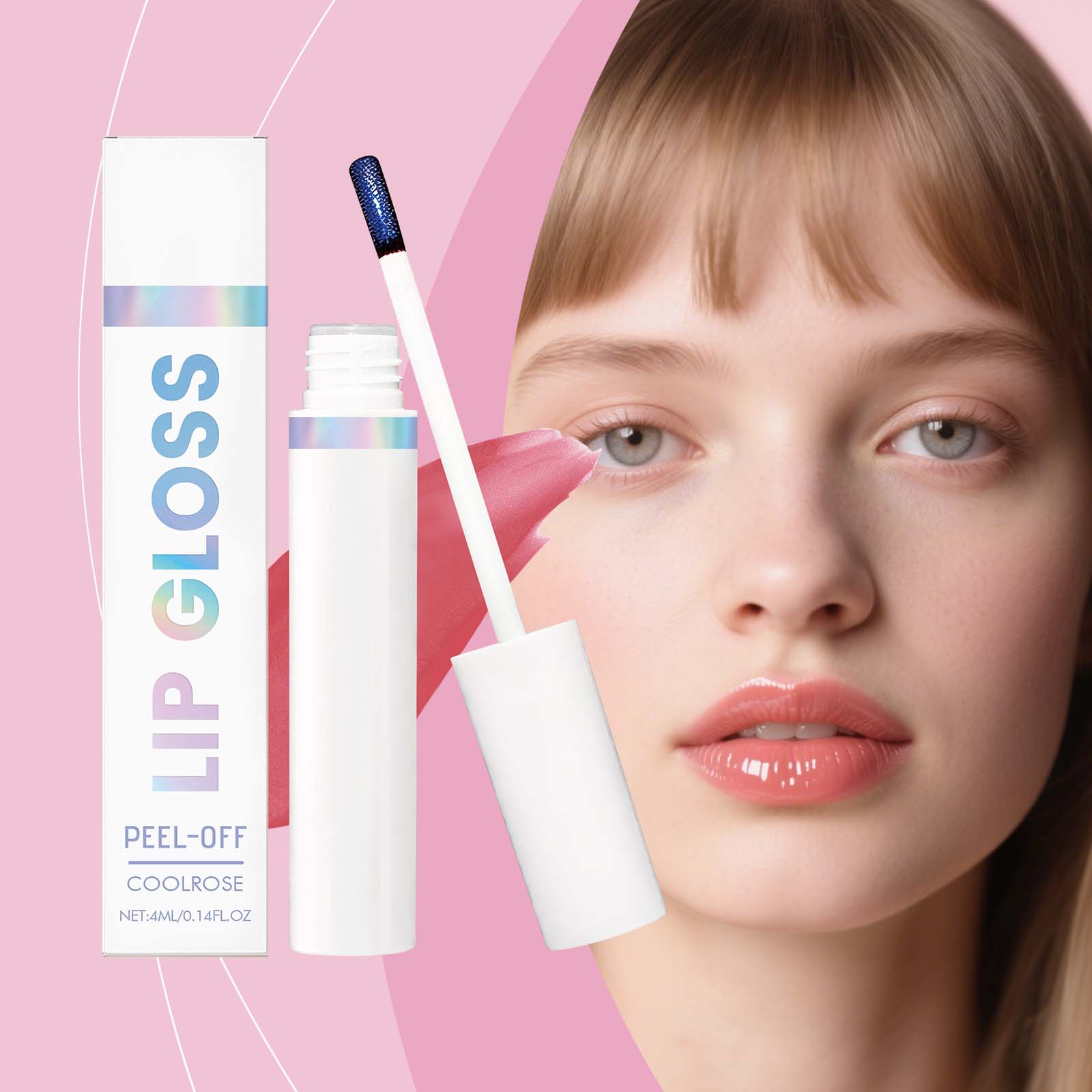 Peel Off Lip Tint Orange Red Mild Daily Hydrous Moisturizing Glossy Even Coloring Portable Gloss Lip