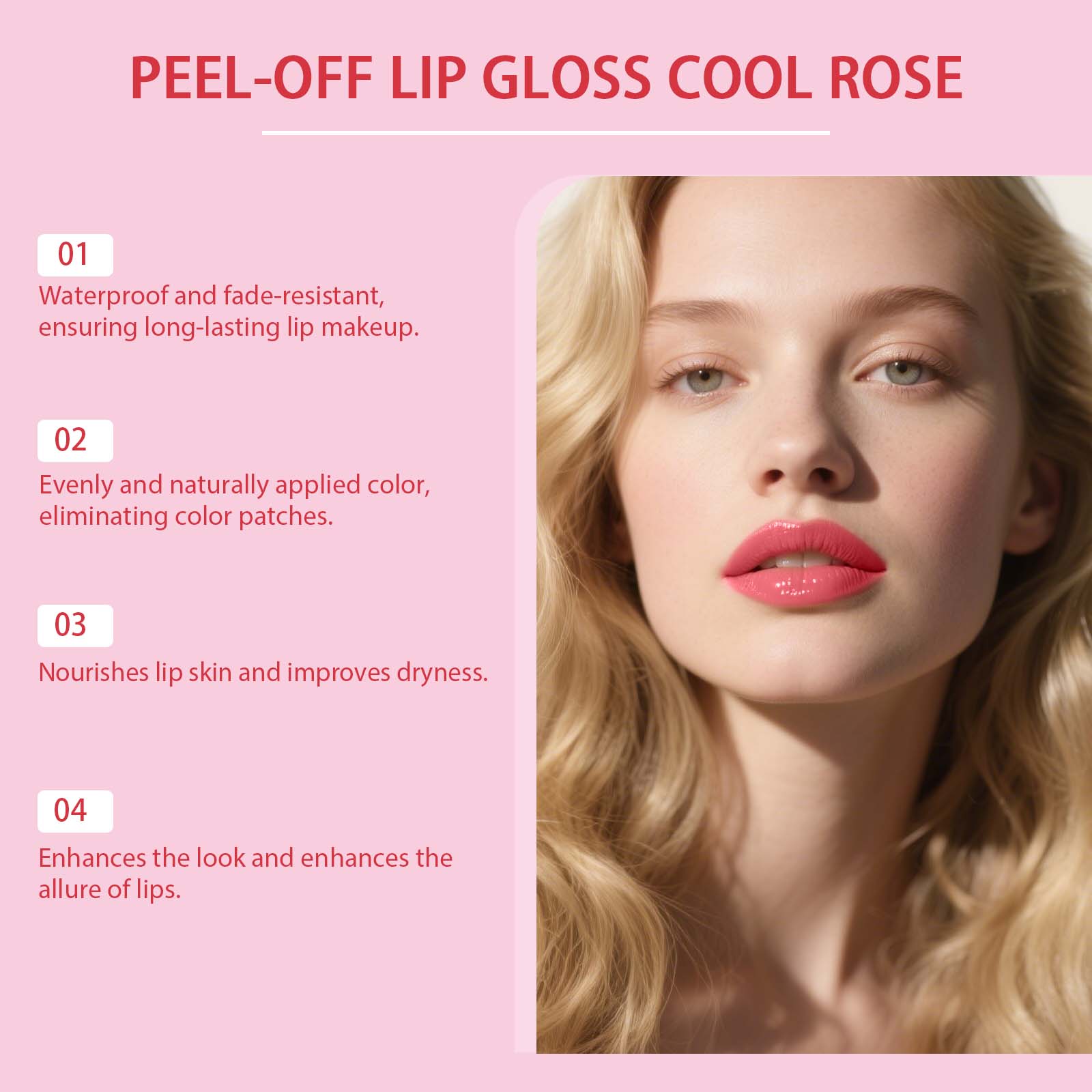 Peel Off Lip Tint Orange Red Mild Daily Hydrous Moisturizing Glossy Even Coloring Portable Gloss Lip