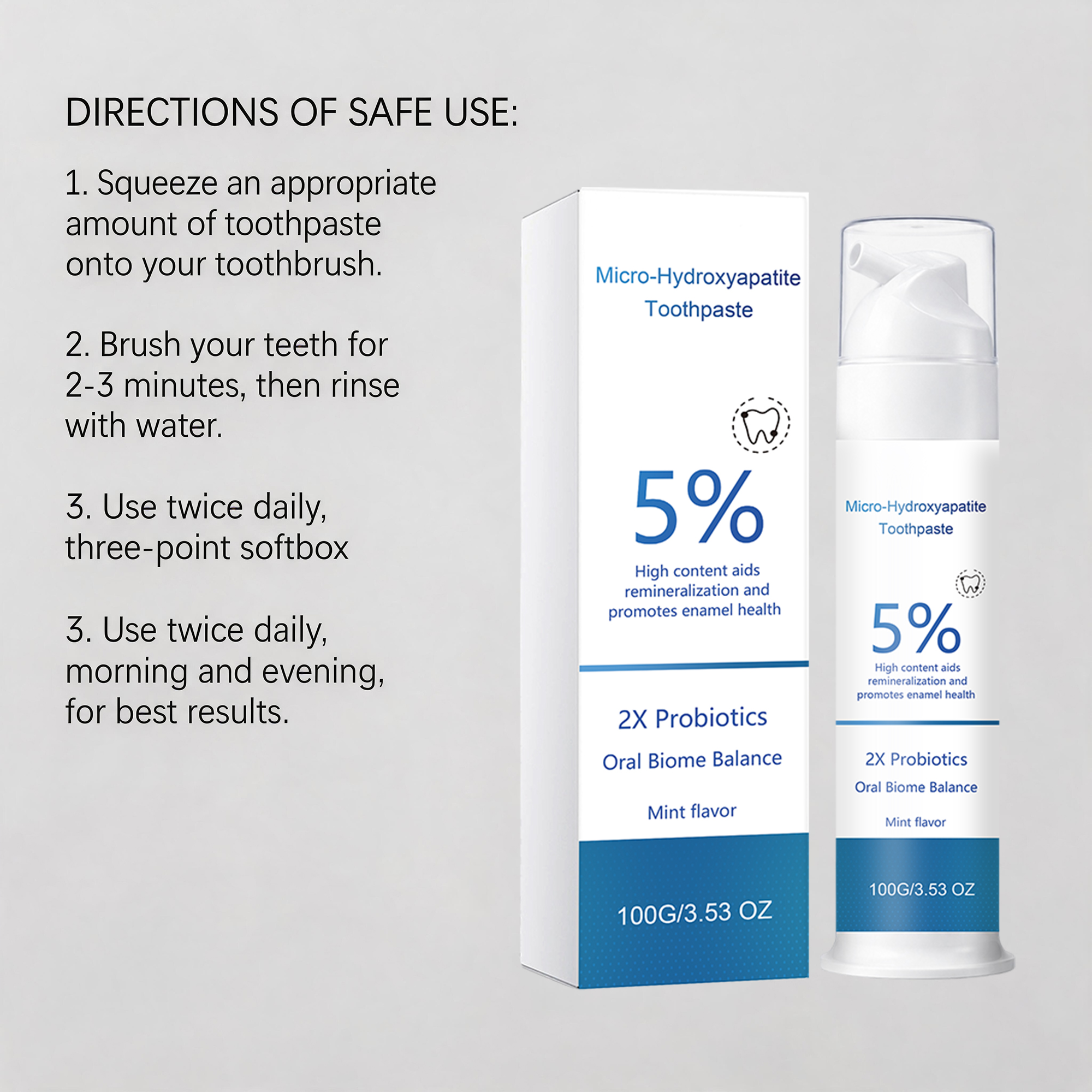 Probiotic Enamel Guard Toothpaste Daily Mouth Care Safeguard Whole Oral Tissue Wellness Upkeep