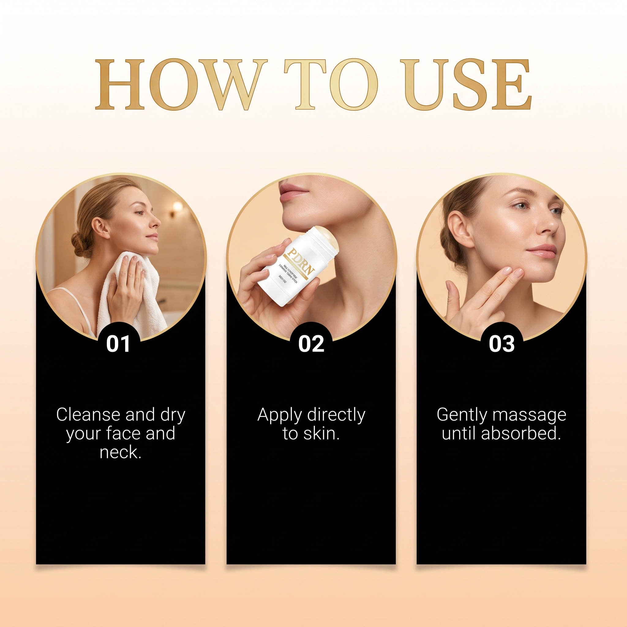 Renewing Facial Care Stick Massage Nourish Skin Hydrate Elastic Gentle Moisturize Face Neck Bar