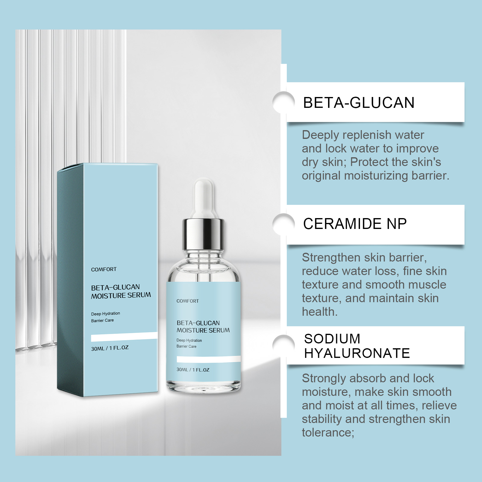 Moisturizing Essence Liquid Clear Hydrating Comfort Bright Soft Mild Care Facial Skin Luminous Complexion