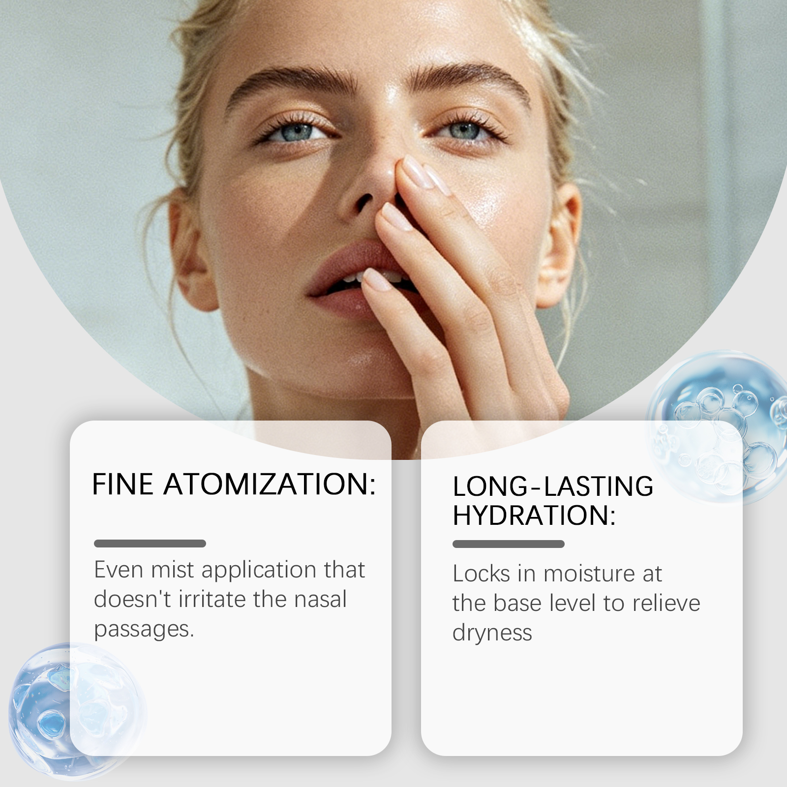 Nasal Cleansing Care Spray Mild Ingredients Daily Nourish Moisturize Nose Cool Comfort Fresh Breath Gentle Protection