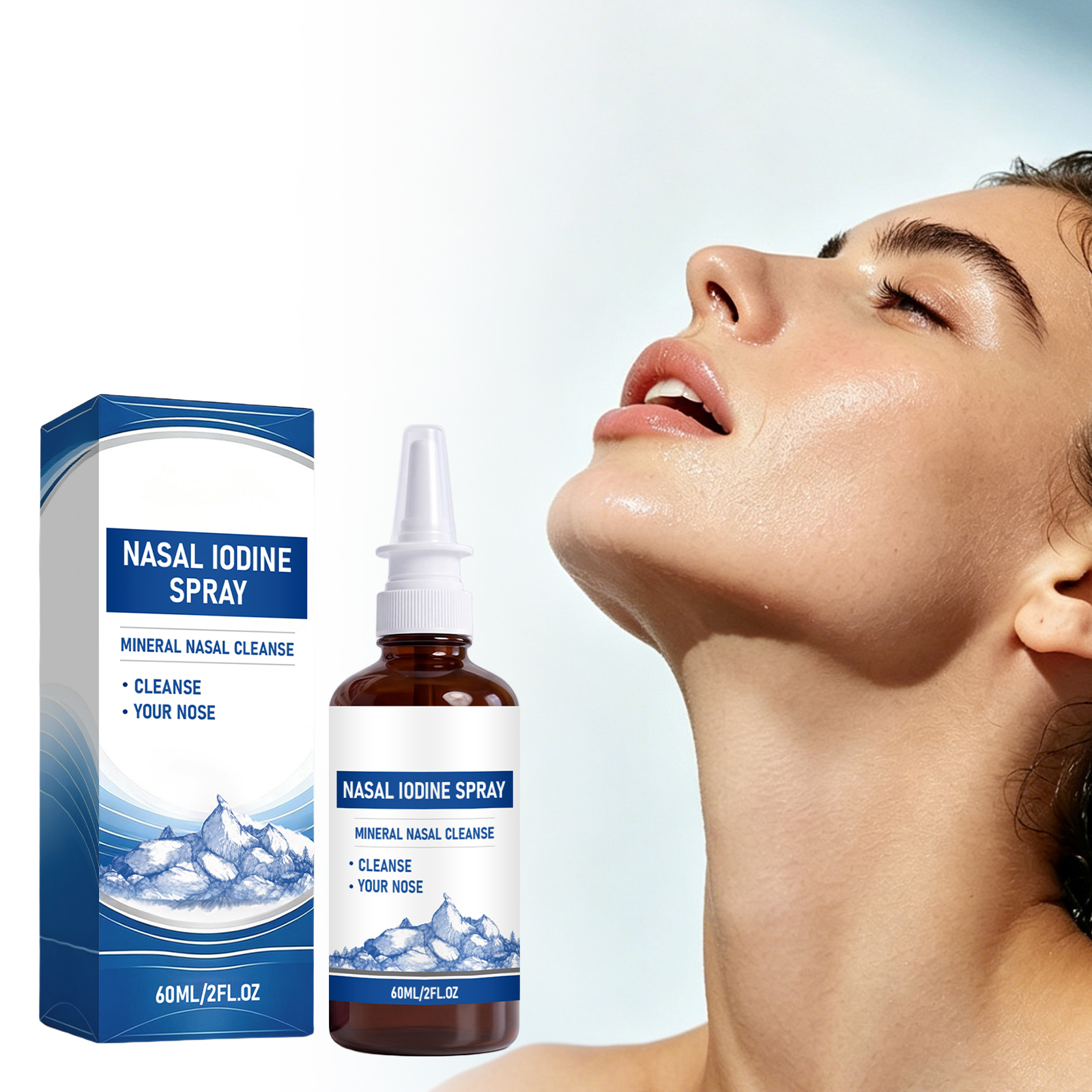 Nasal Cleansing Care Spray Mild Ingredients Daily Nourish Moisturize Nose Cool Comfort Fresh Breath Gentle Protection