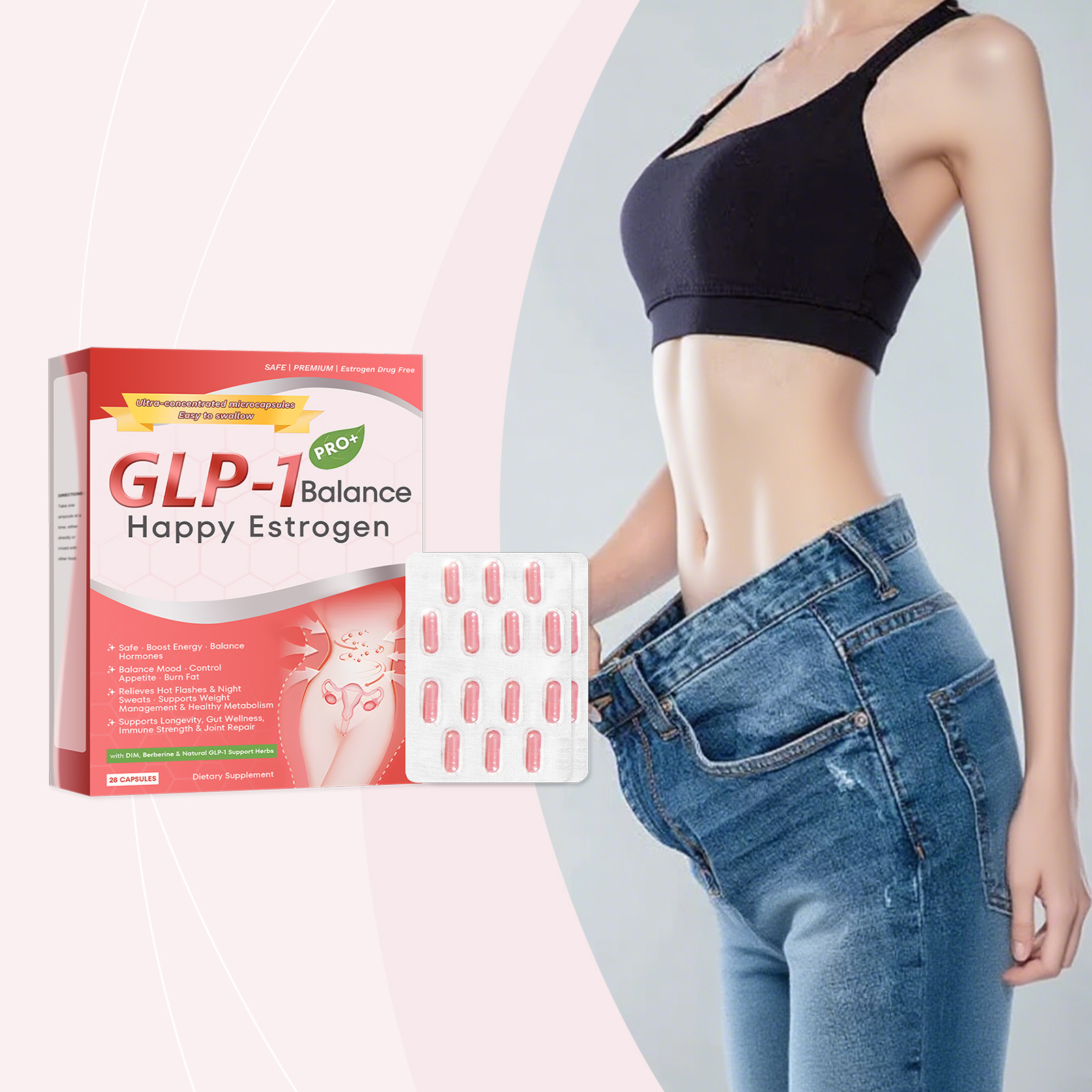Female Care Capsules Gentle Nourish Body Care Comfort Boost Vitality Slim Figure Dietary Supplement