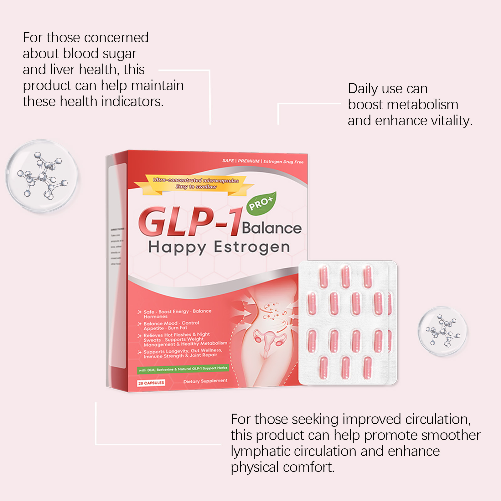 Female Care Capsules Gentle Nourish Body Care Comfort Boost Vitality Slim Figure Dietary Supplement
