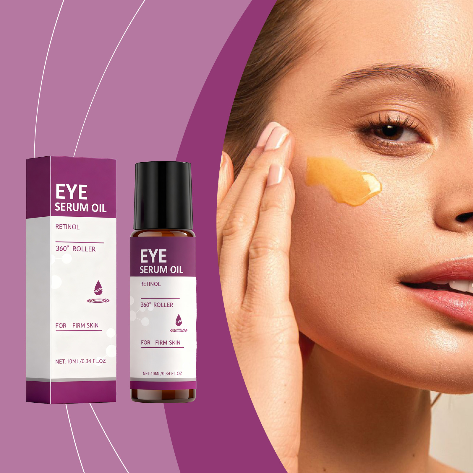 Retinol Eye Essence Nourishing Hydrating Tender Smooth Periocular Skin Daily Skincare Softening Essence Liquid