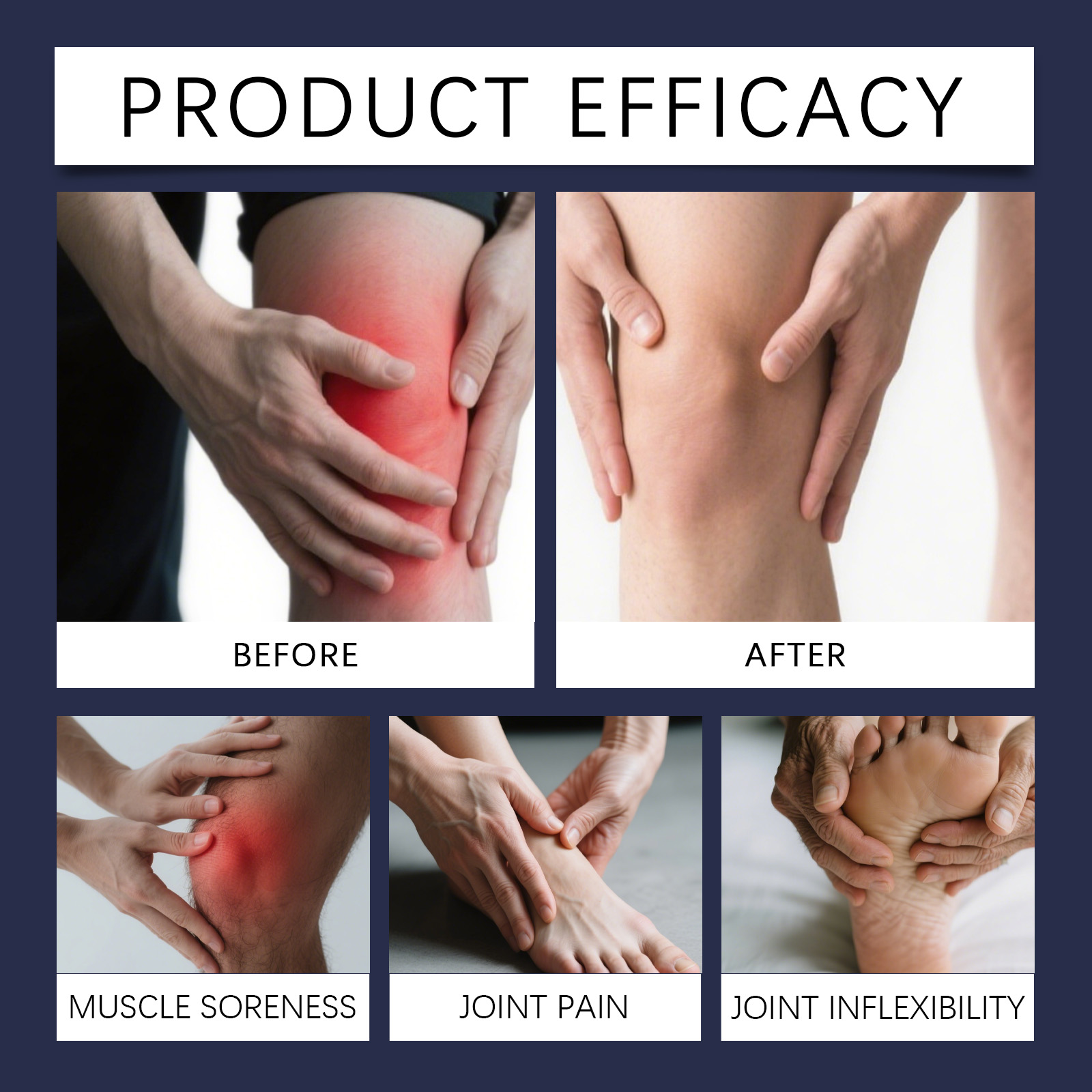 Joint Care Cream Light Texture Easy Absorption Gentle Moisturize Protect Knees Relieve Tight Discomfort Daily Maintenance