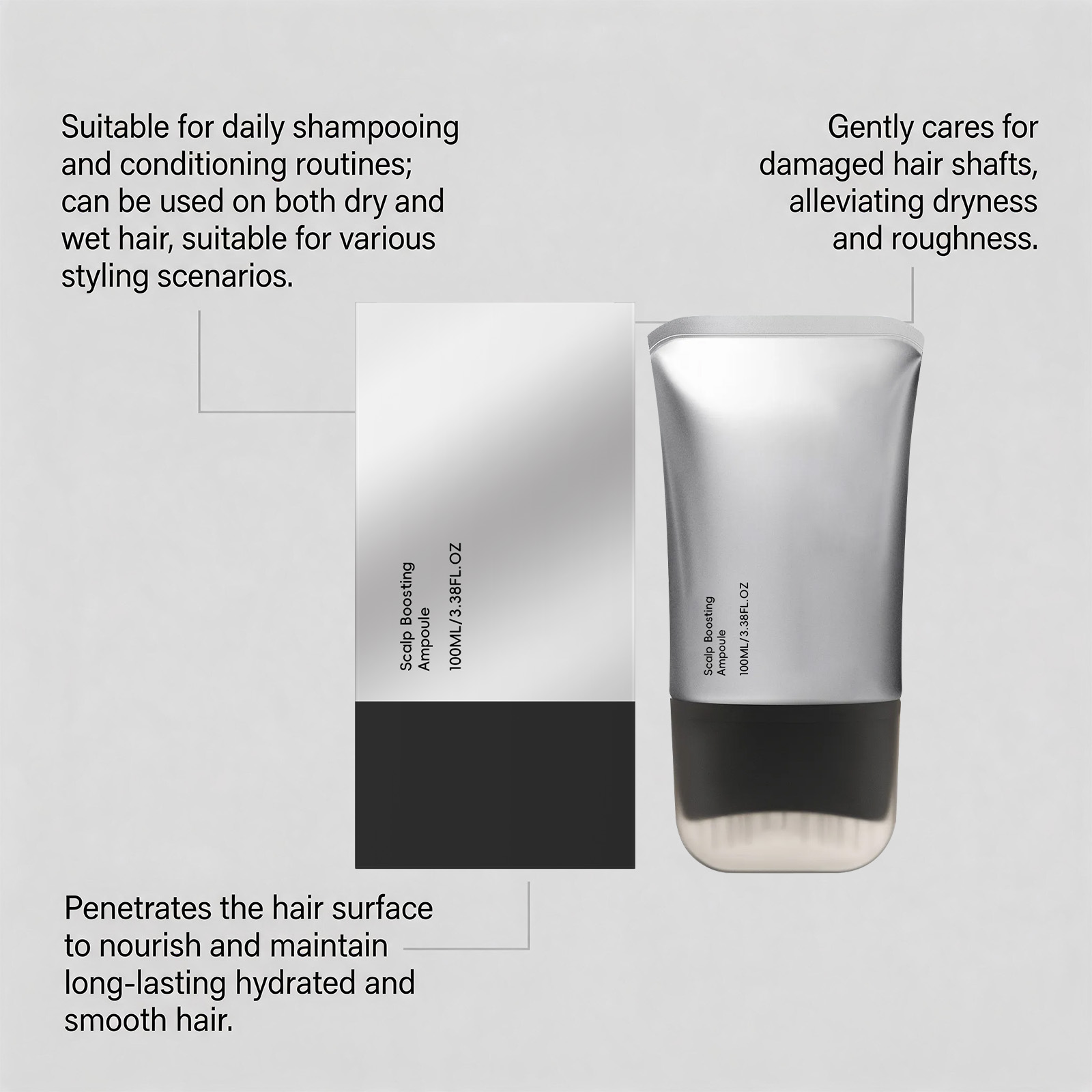 Hair Care Essence Liquid Moisturizing Smooth Plump Tresses Fluffy Hair Easy Manage Convenient