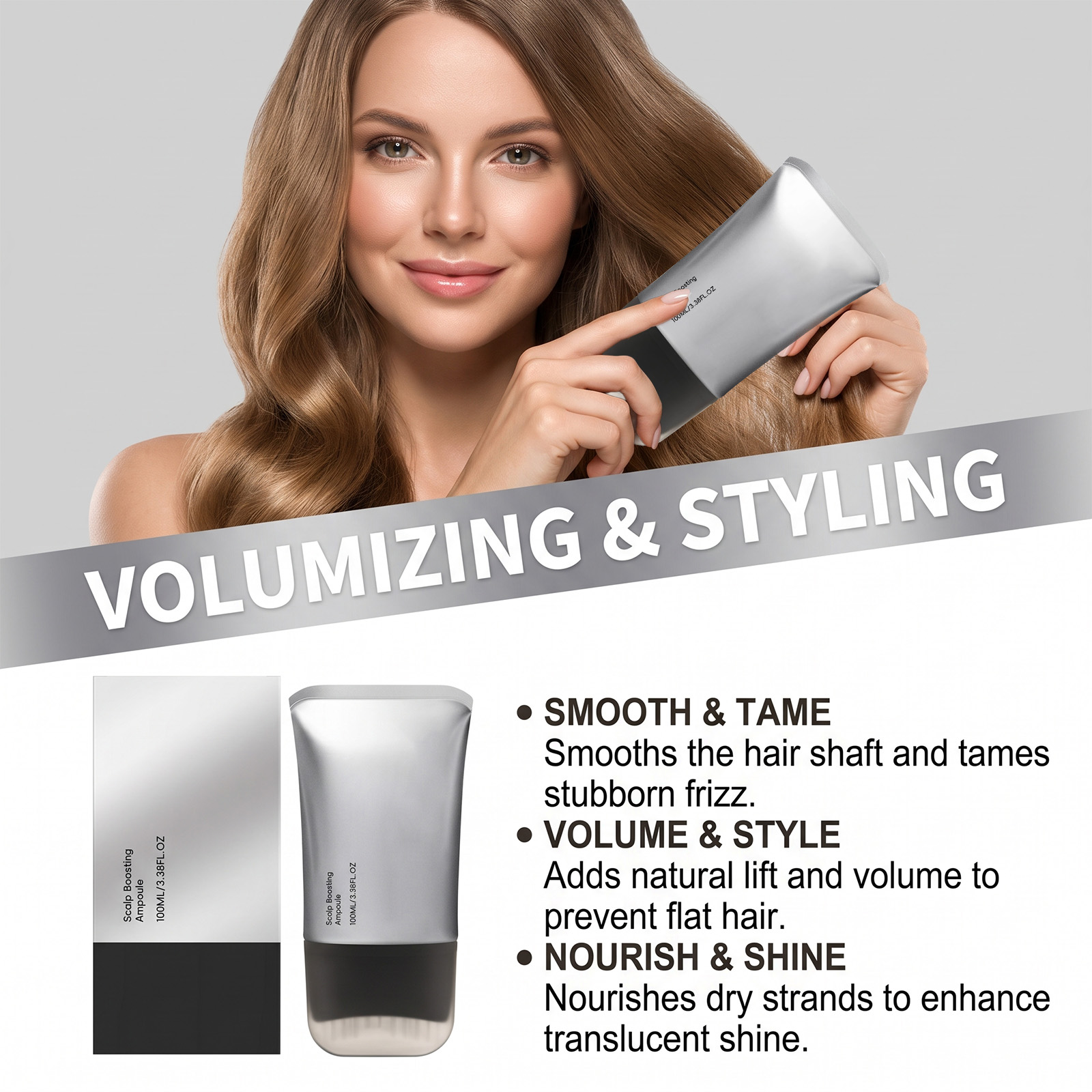 Hair Care Essence Liquid Moisturizing Smooth Plump Tresses Fluffy Hair Easy Manage Convenient