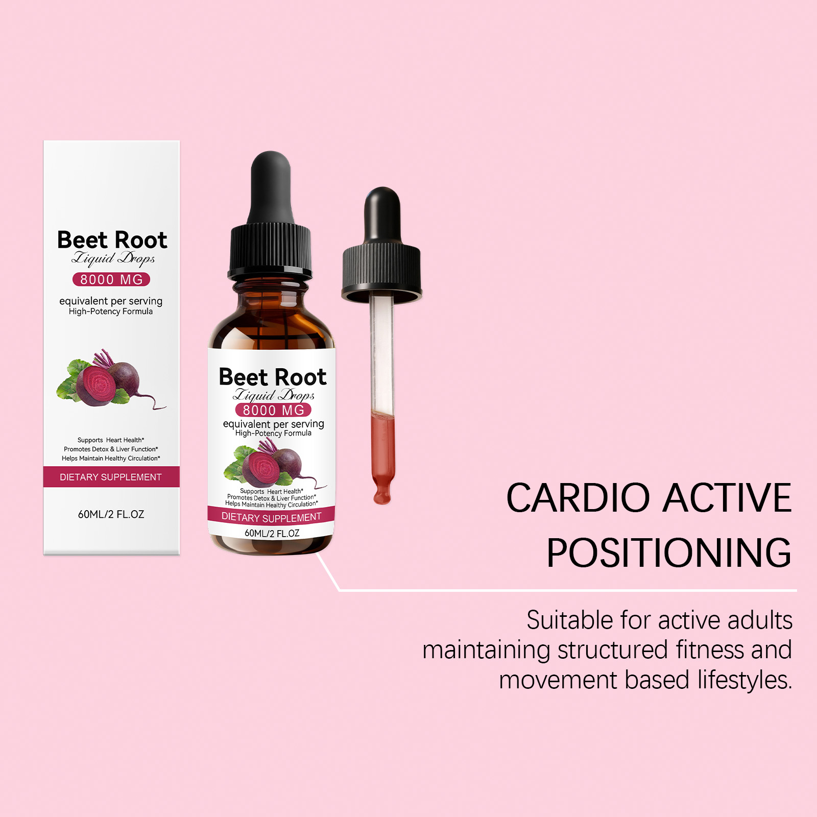 Beetroot Drops Contain Natural Beetroot Ingredients Fit Sports Crowd Drink Energy Supplement